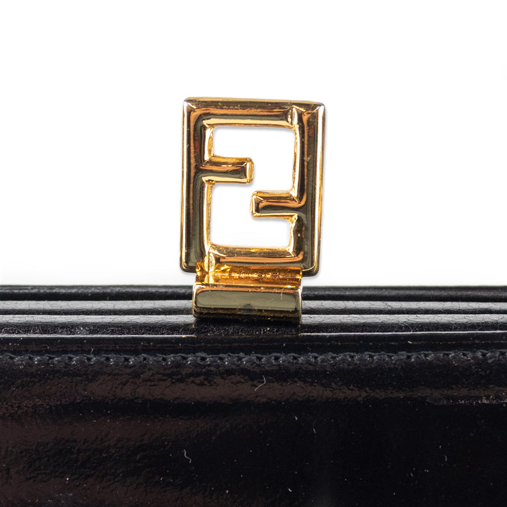 Fendi Vintage Train Case Cosmetic Top Handle