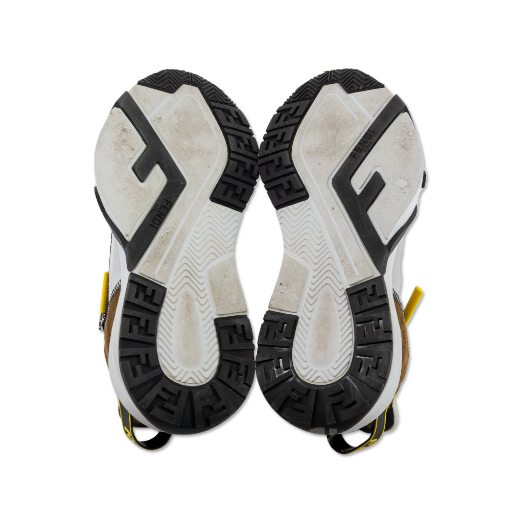 Fendi Yellow/White Flow Sneakers