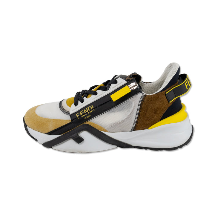 Fendi Yellow/White Flow Sneakers