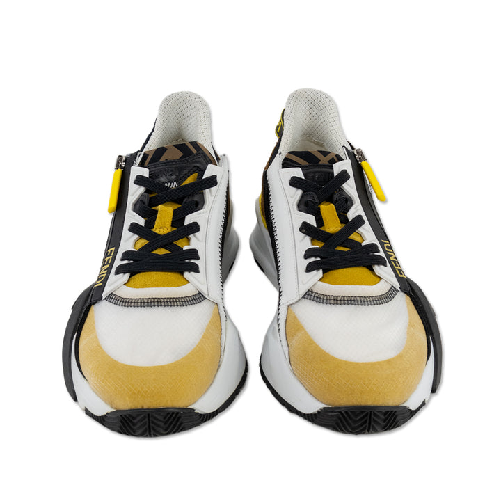 Fendi Yellow/White Flow Sneakers