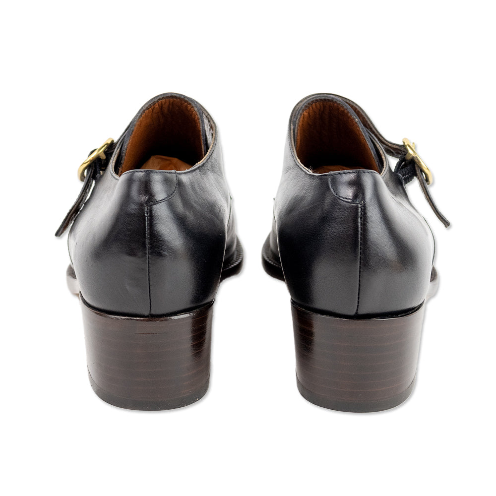 Fratelli Rossetti Round Toe Leather Monk Strap Shoe