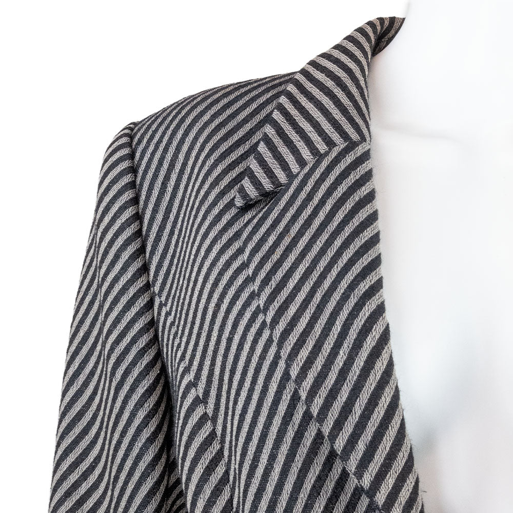 Giorgio Armani Striped Gray Black Blazer