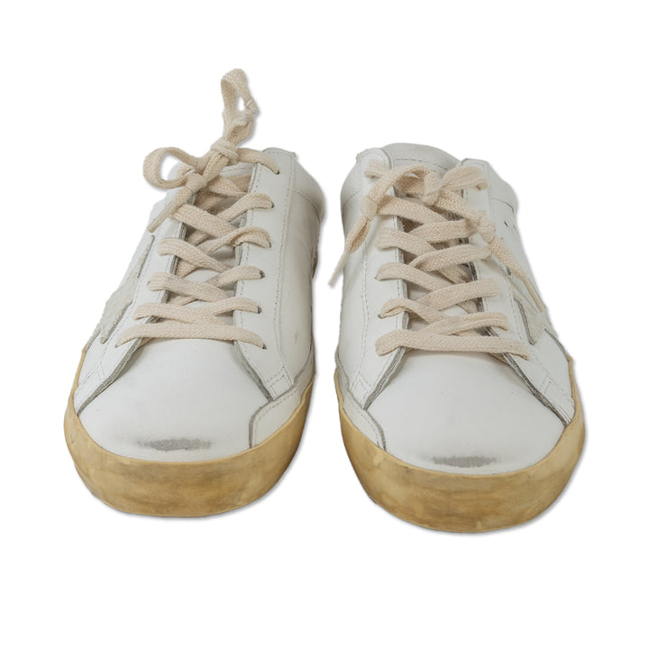 Golden Goose Superstar Sabot White Leather Croc Mule Sneakers