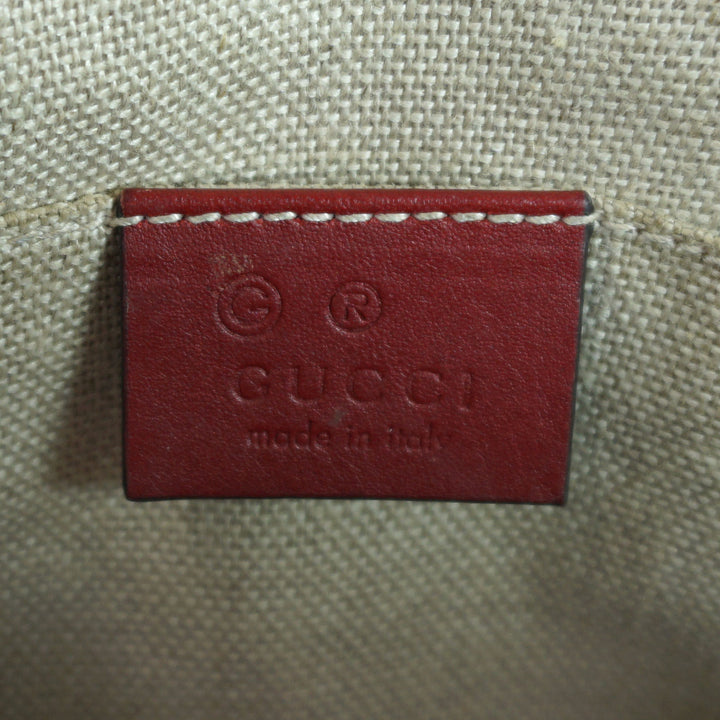 Gucci Red Mini Bree Microguccissima Leather Crossbody Bag