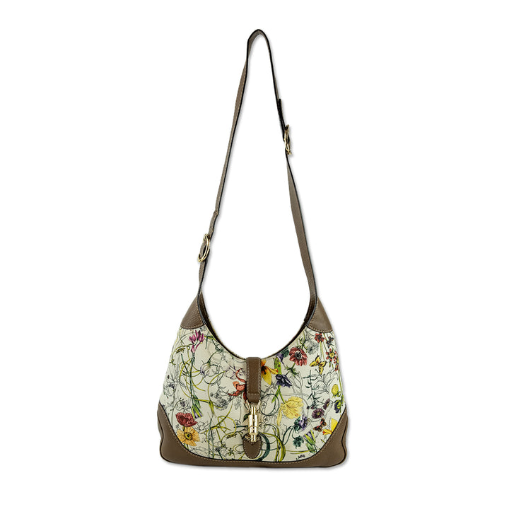 Gucci Floral Jackie Medium Shoulder Bag