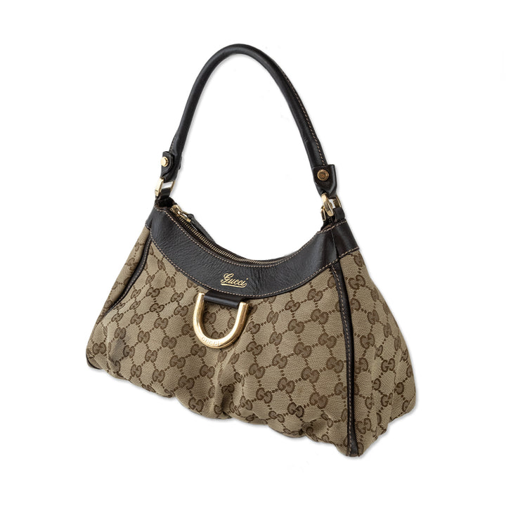 Gucci GG Canvas Medium Abbey Hobo Bag