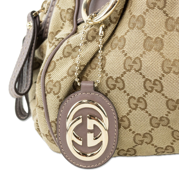 Gucci Monogram Medium Sukey Boston Bag