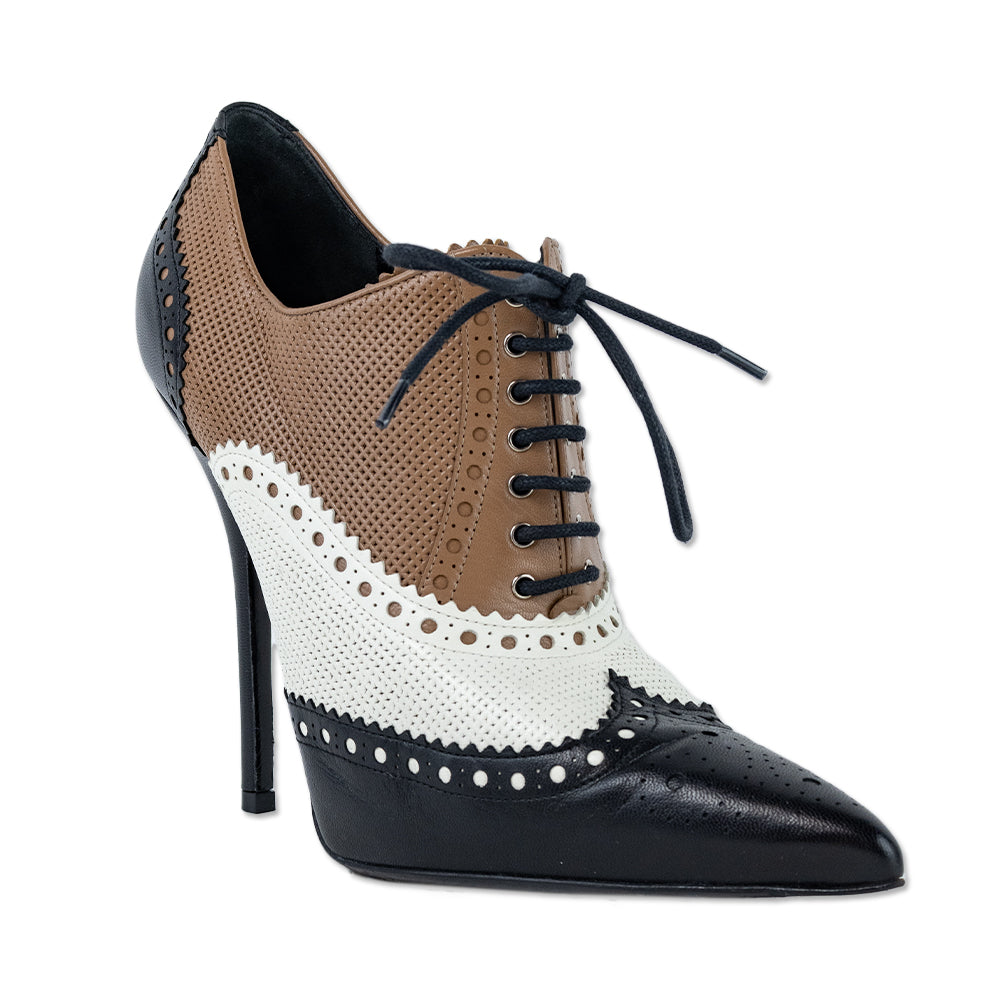 Gucci Malaga Kid Gia Brogue Booties