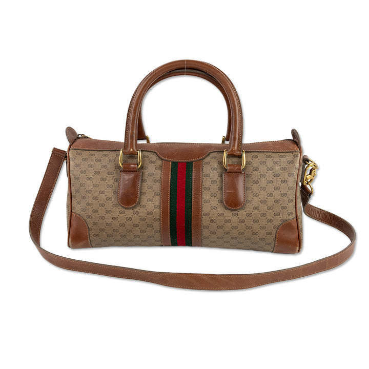 Gucci Monogram Coated Canvas Micro Duffle