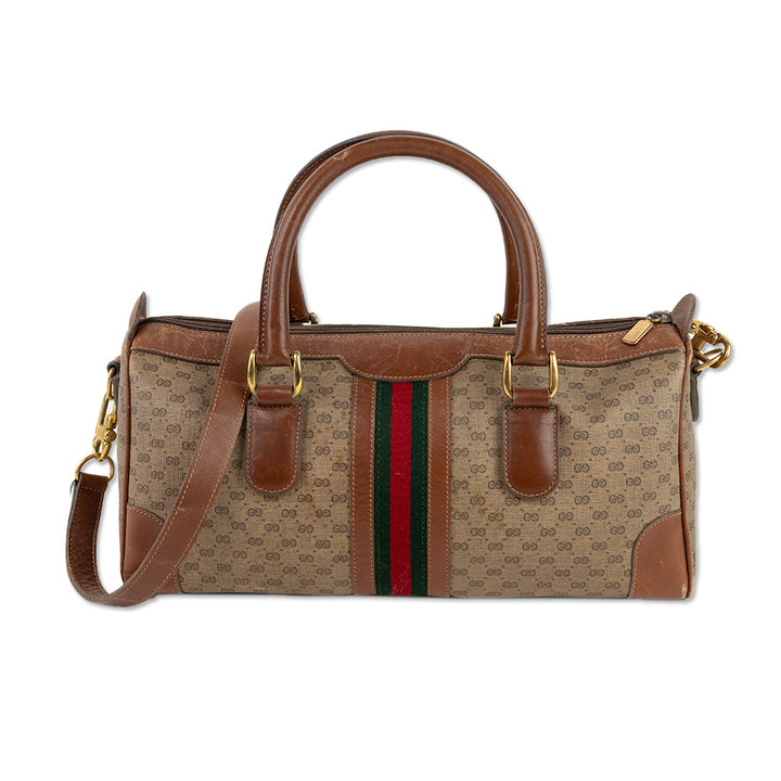 Gucci Monogram Coated Canvas Micro Duffle