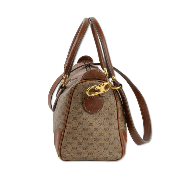 Gucci Monogram Coated Canvas Micro Duffle