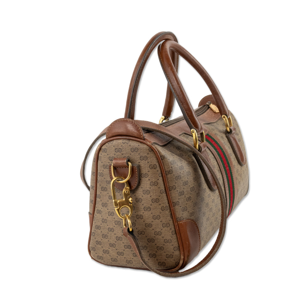 Gucci Monogram Coated Canvas Micro Duffle