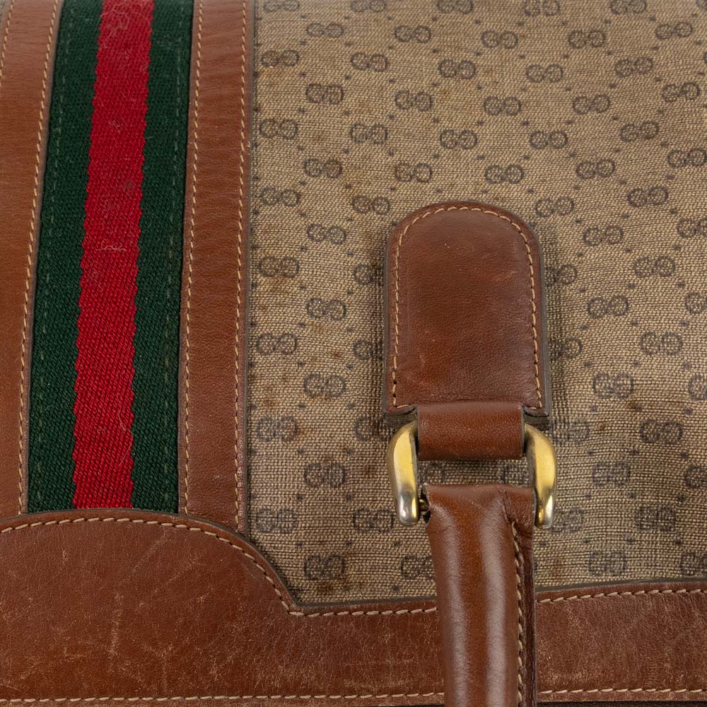 Gucci Monogram Coated Canvas Micro Duffle