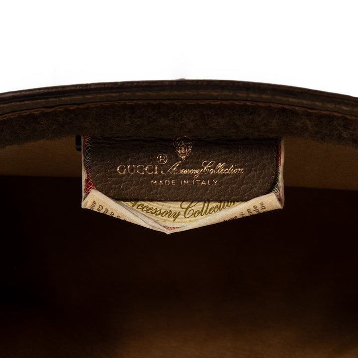 Gucci Monogram Coated Canvas Pouch