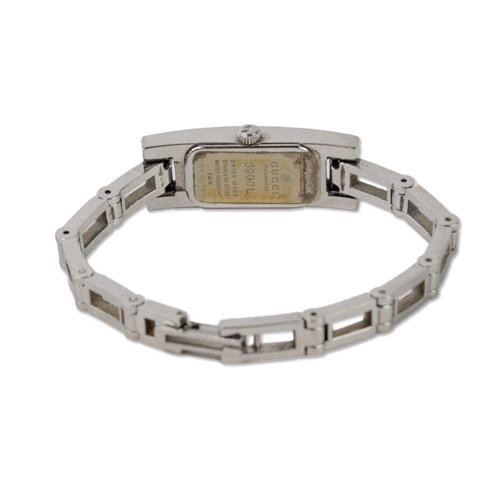 Gucci Stainless Steel Chain 3900 Series Diamond Accented Watch