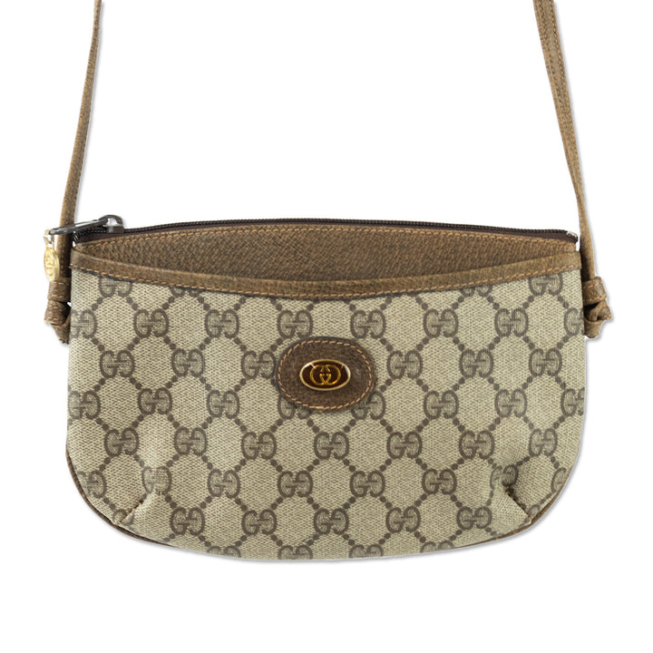 Gucci Vintage Brown GG Plus Crossbody Bag