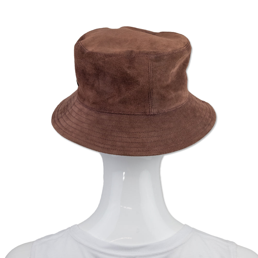 Helen Kaminski Brick Red Suede Bucket Hat