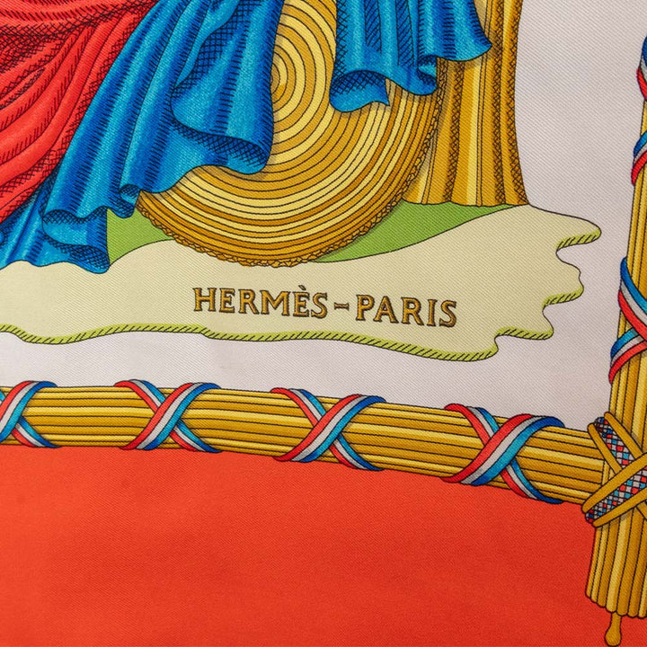 Hermes Liberte Fraternite Republique Francaise Silk Scarf