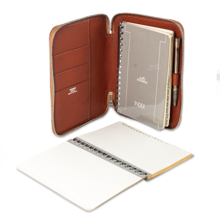 Hermes Ostrich Leather Index Notepad