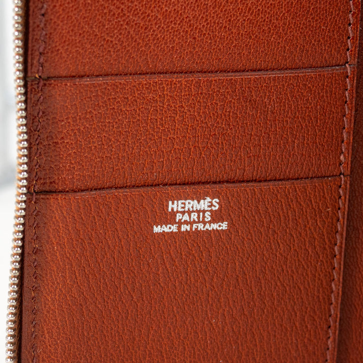 Hermes Ostrich Leather Index Notepad