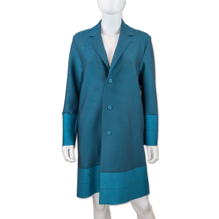 Issey Miyake Turquoise Cosmic Ripple Jacket