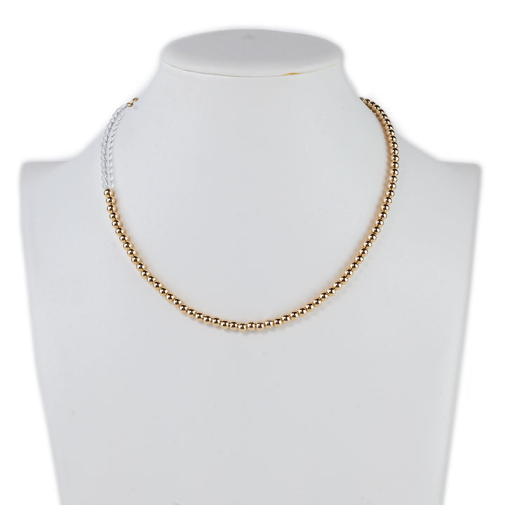 Jenny Bird Gold and Clear Pia Chocker