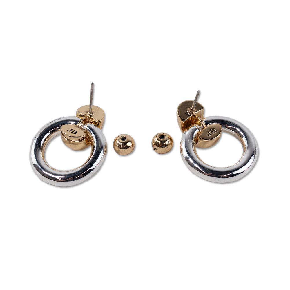 Jenny Bird Two Tone Puffy Kaye Knocker Earrings