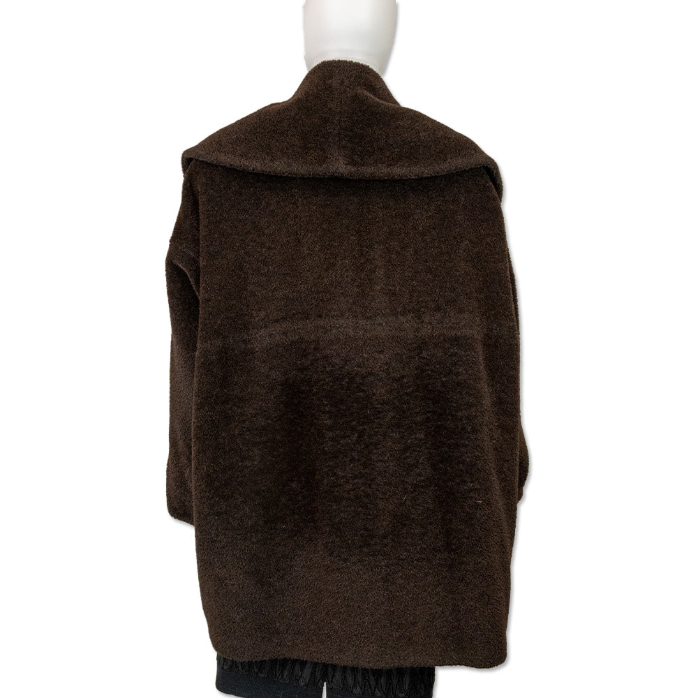 Jill Sander Oversized Brown Shearling Coat