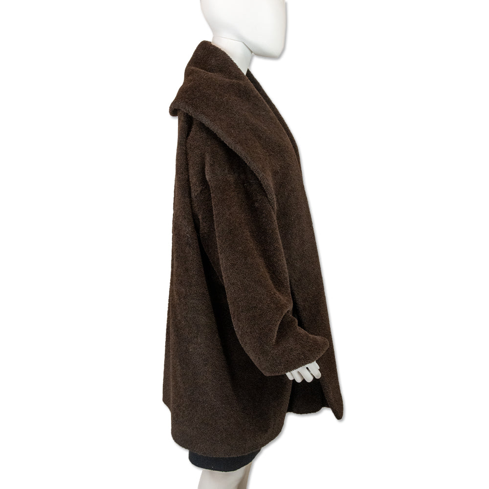 Jill Sander Oversized Brown Shearling Coat