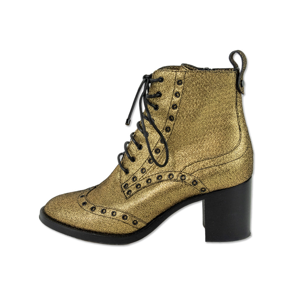 Jimmy Choo Hannah 65 Gold Leather Boots