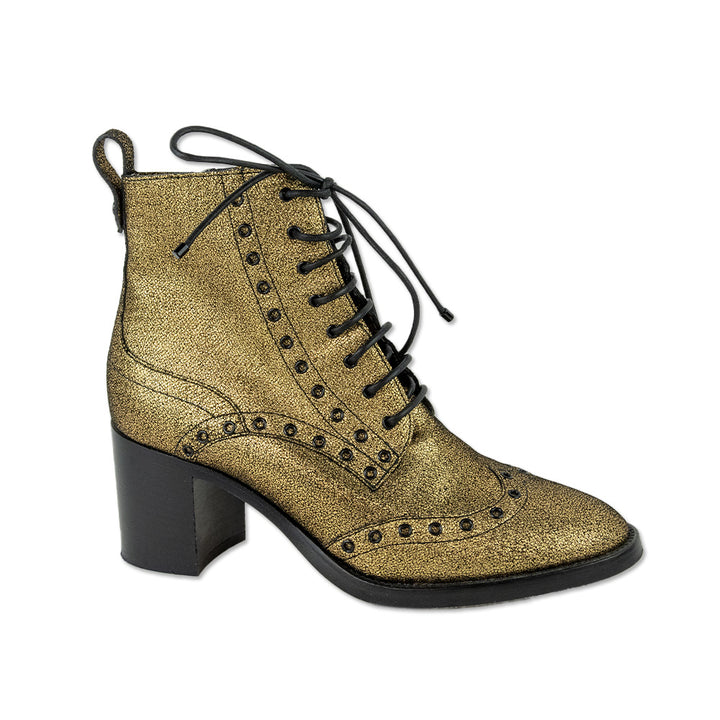 Jimmy Choo Hannah 65 Gold Leather Boots