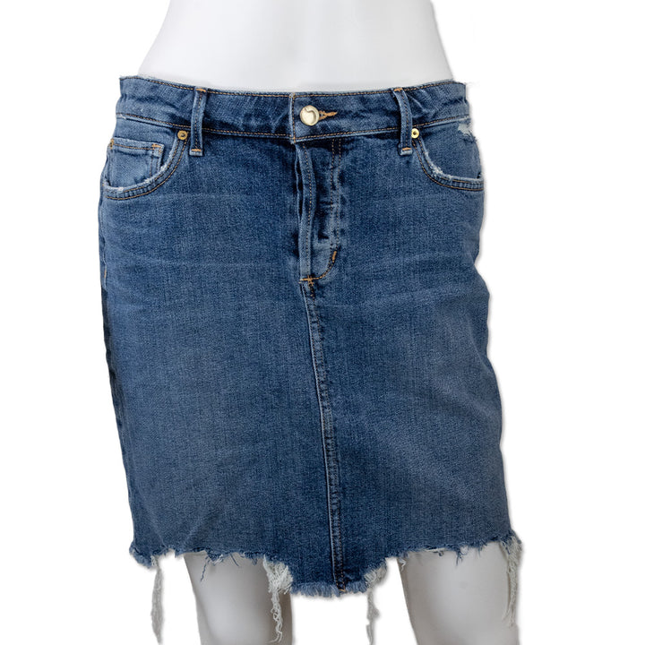 Joe
s Distressed Denim Midi Skirt