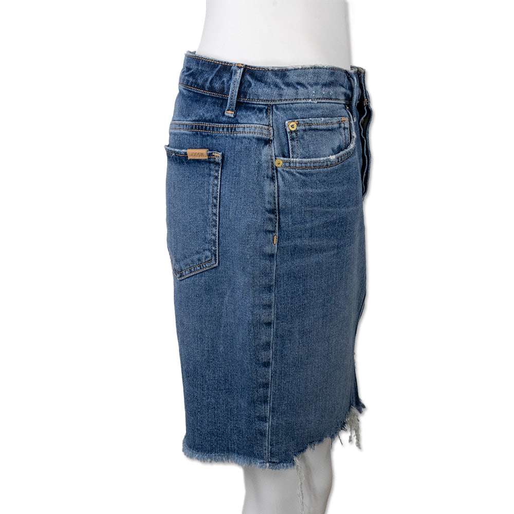 Joe
s Distressed Denim Midi Skirt