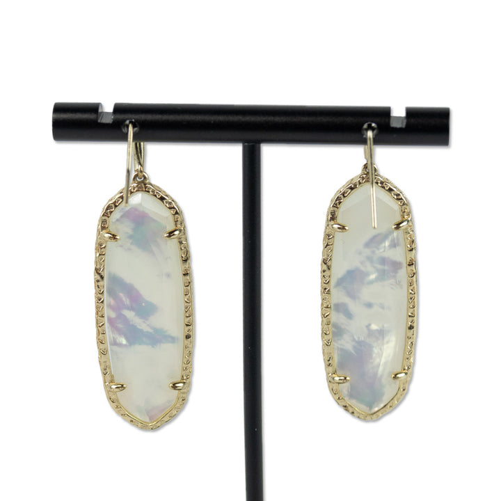 Kendra Scott Mother-of-Pearl Oval Drop Earrings