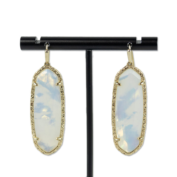 Kendra Scott Mother-of-Pearl Oval Drop Earrings