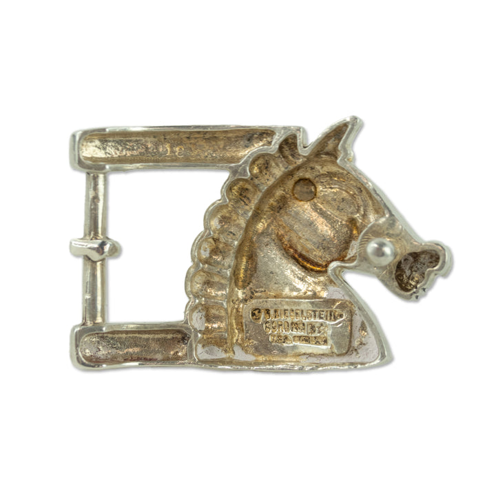 Kieselstein-Cord Sterling Silver Stylized Horse Belt Buckle