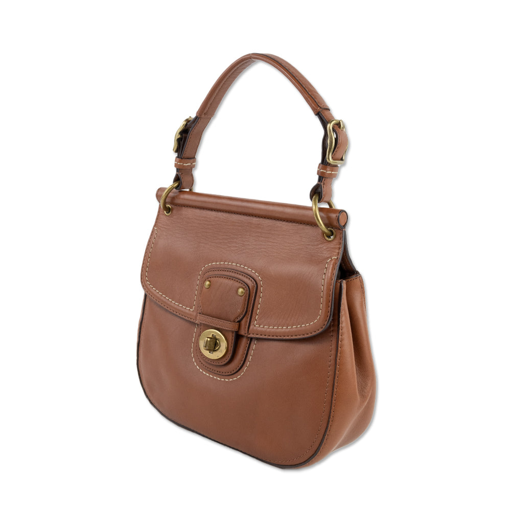 Limited Edition Coach 70th Anniversary Reissue Brown Leather Top Handle