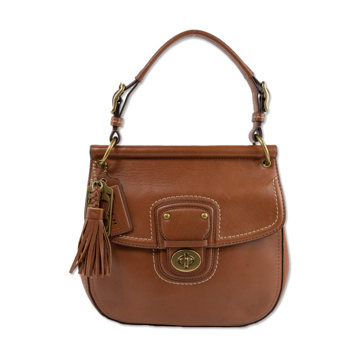 Limited Edition Coach 70th Anniversary Reissue Brown Leather Top Handle