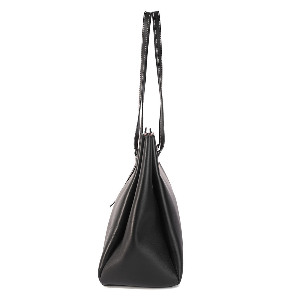 Loewe Black 
Brown Large Lazo Tote Bag