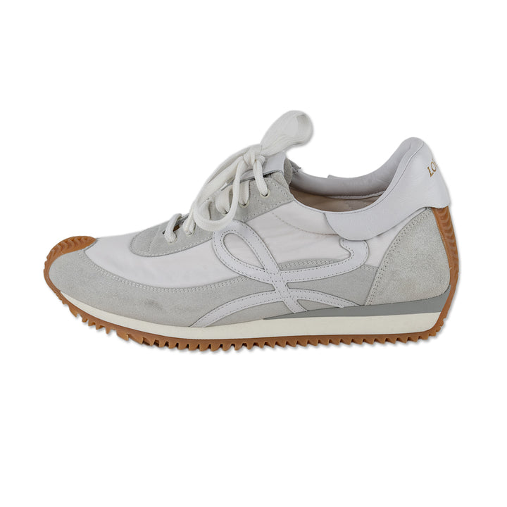 Loewe Flow Retro Runner Sneakers in Pale Blue and White