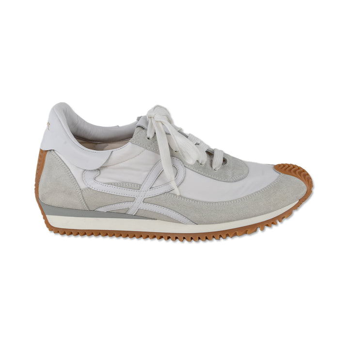 Loewe Flow Retro Runner Sneakers in Pale Blue and White