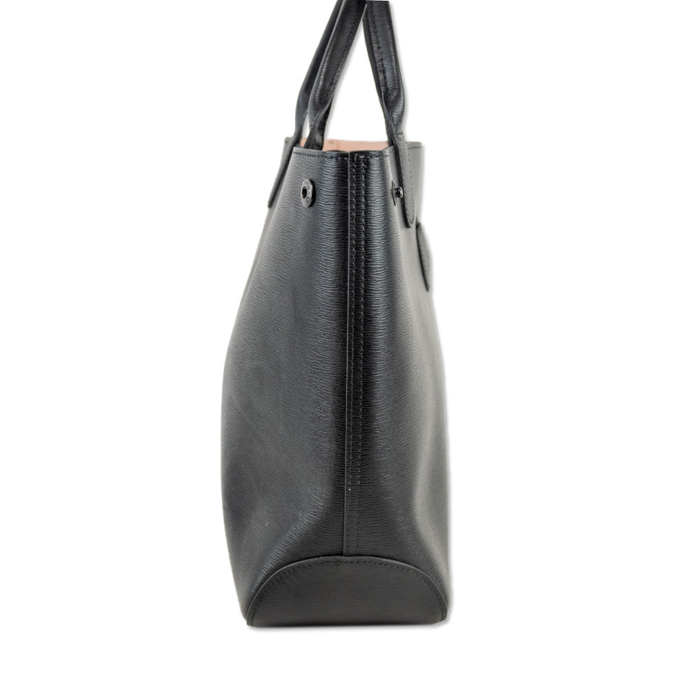 Longchamp Black Leather Tote