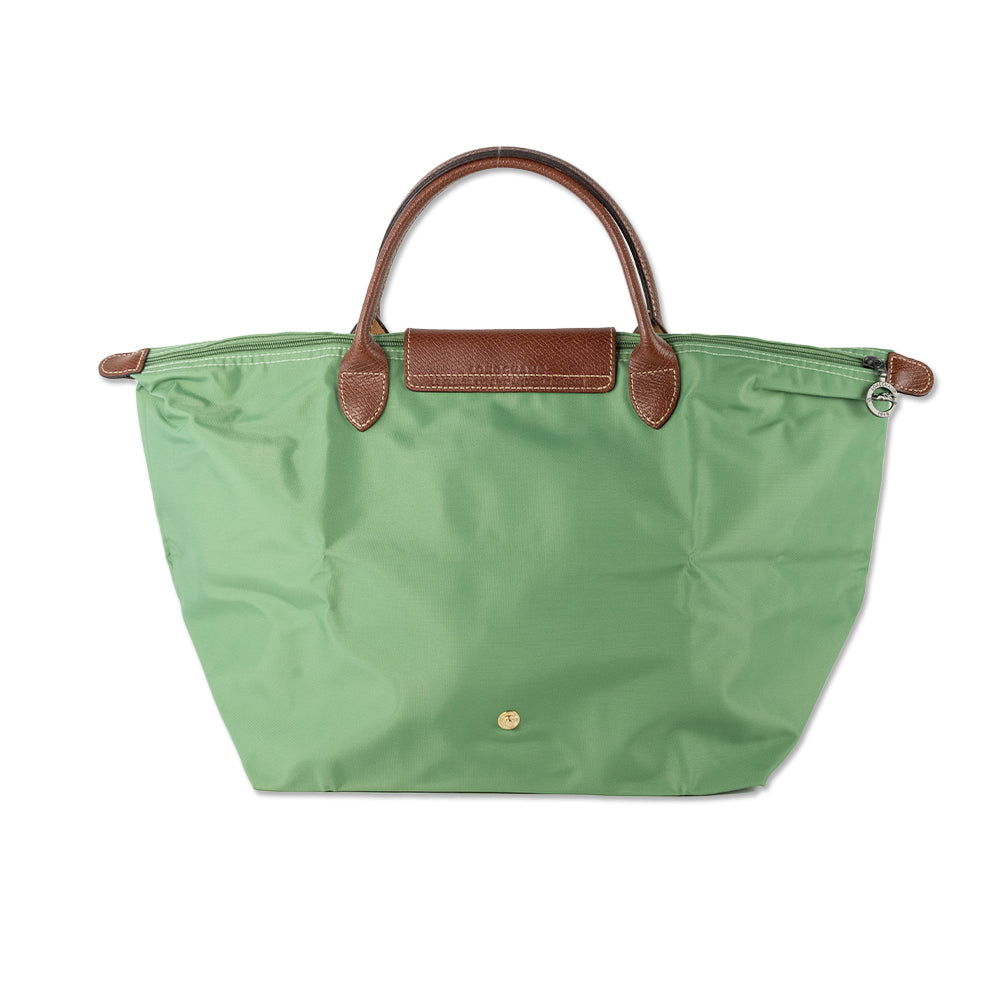 Longchamp Green Nylon Medium Le Pliage Tote