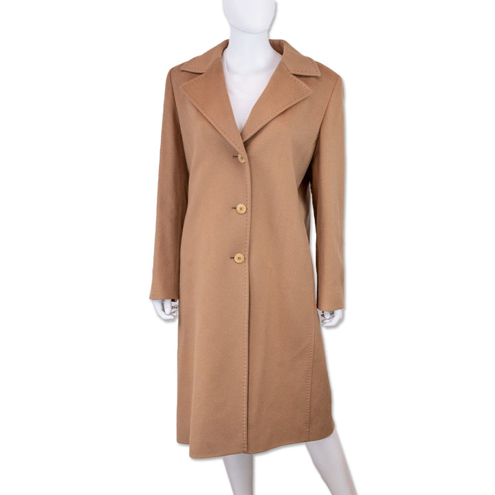 Loro Piana Brown Wool Overcoat