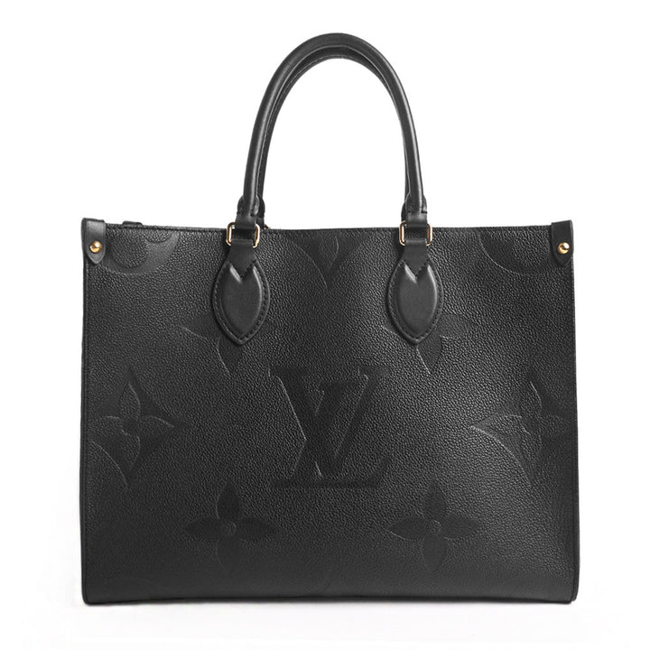 Louis Vuitton Black Giant Monogram Empreinte OnTheGo MM Tote Bag