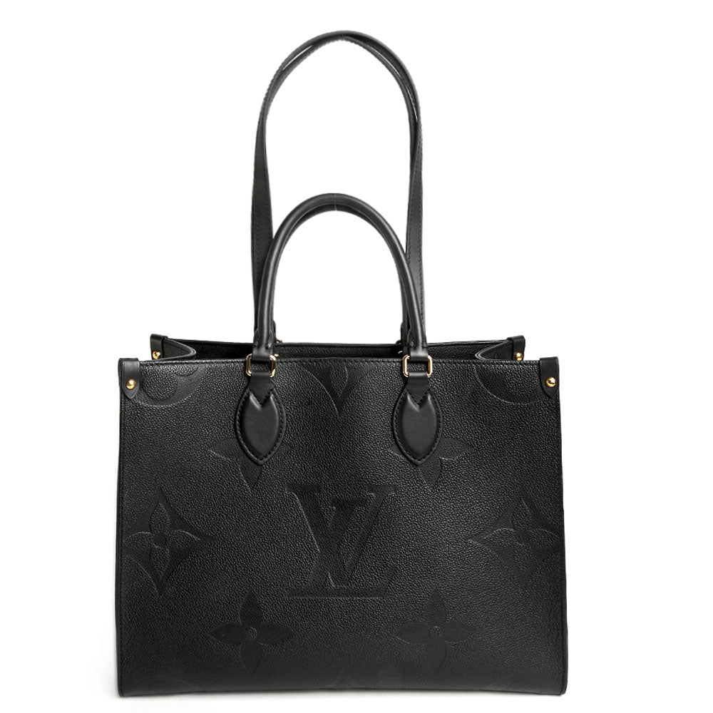 Louis Vuitton Black Giant Monogram Empreinte OnTheGo MM Tote Bag