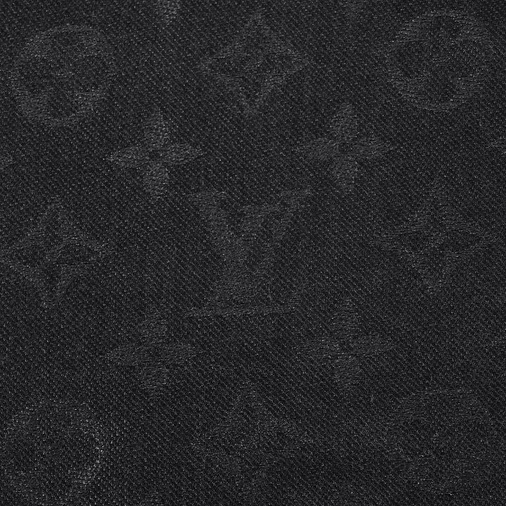 Louis Vuitton Black Monogram Shine Shawl Scarf