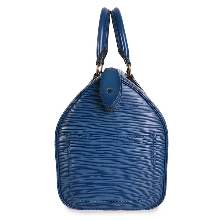 Louis Vuitton Blue Epi Leather Speedy 25