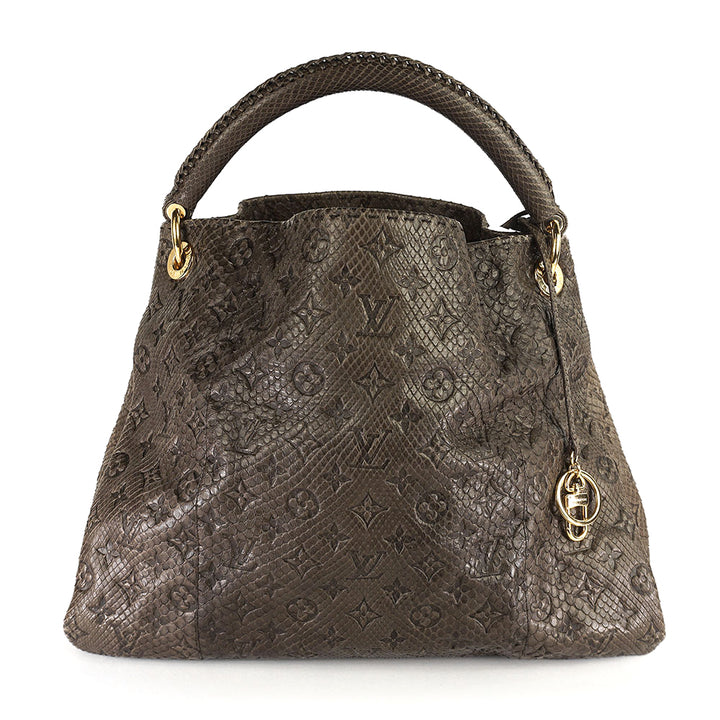 Louis Vuitton Monogram Empreinte Python Artsy MM Hobo Bag