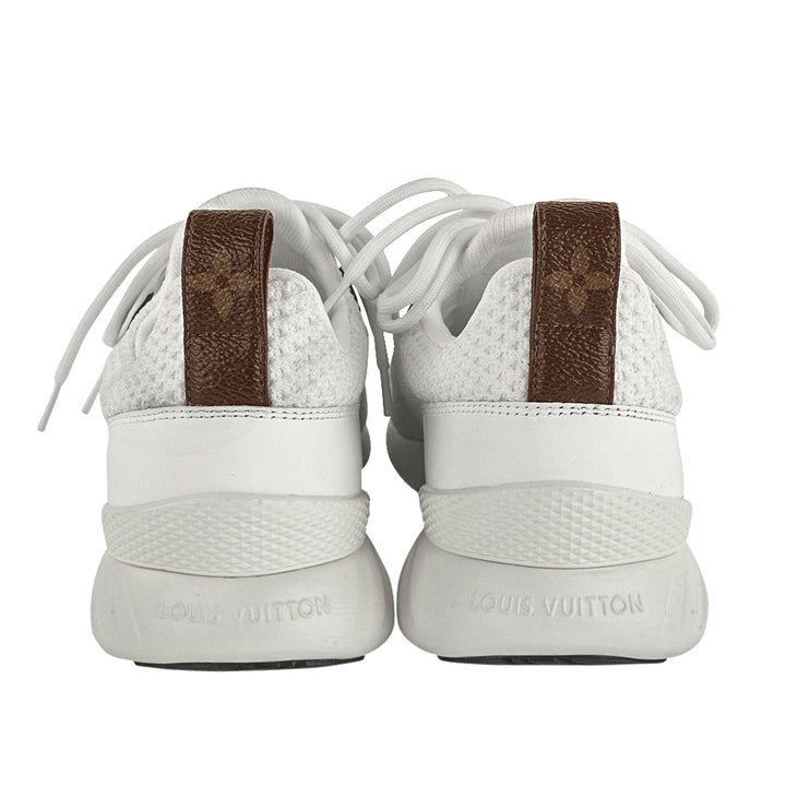 Louis Vuitton White Glitter Monogram Sneakers